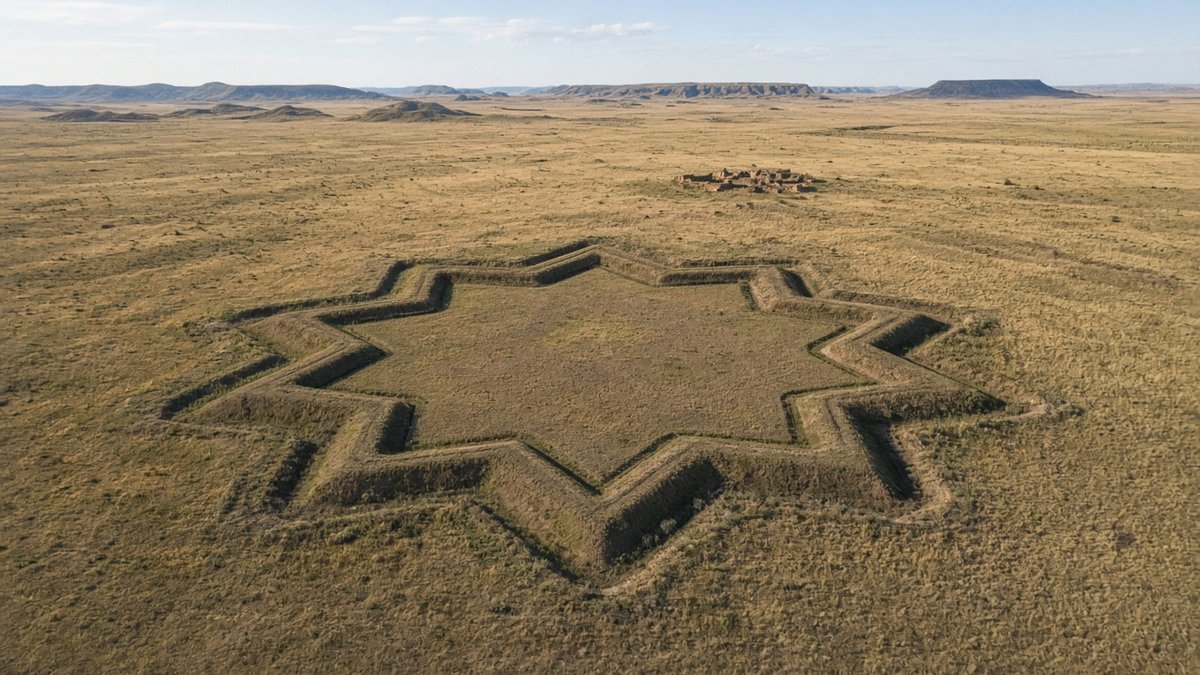 The Star Fort at Fort Union, New Mexico